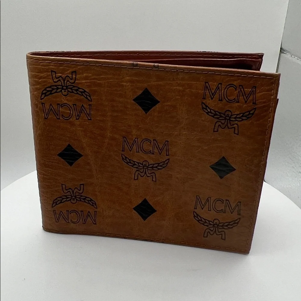 839. MCM Cognac Visetos Wallet